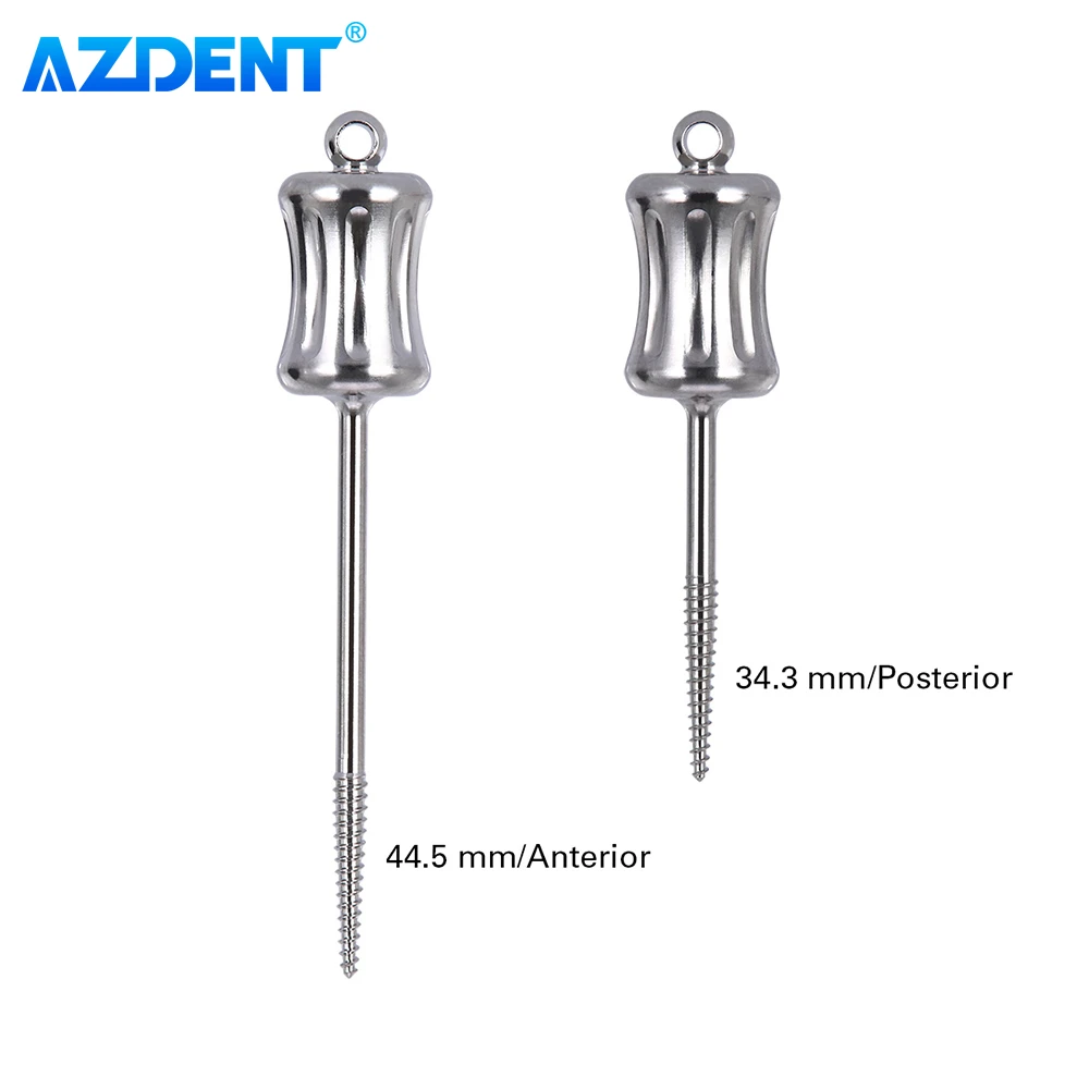 AZDENT Dental Broken Root Crushing Drill Apical Fragments Remnant Extractor 34.3mm 44.5mm Micro Tooth Tappet Dentistry Tools