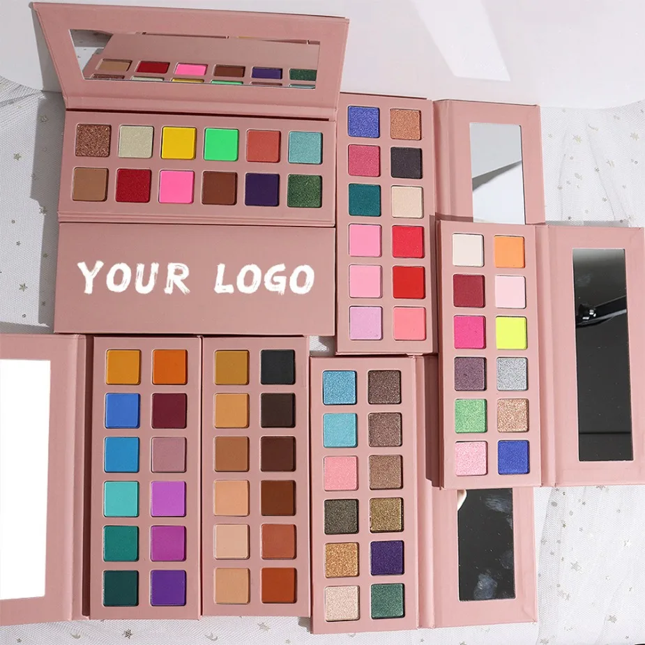 Paleta de sombras veganas de marca própria, 12 cores, glitter fosco, pó perolado, pigmentos de olhos nus, conjunto de paleta de maquiagem, cosméticos