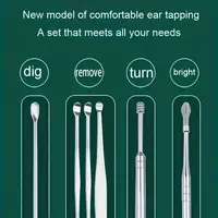 6pcs Stainless Steel Ear Wax Removal Tool Set Spiral Rotating EarPicking Spoon Ear Picker Spoon For Cleaning Collecting Ear Wax 4