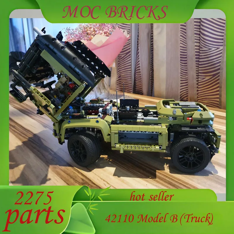 ชุดประกอบรถบรรทุก MOC 42110 รุ่น B แบบปรับแต่งได้ 2275 ชิ้น  รถบรรทุกกลไก  ของเล่นเสริมทักษะ  ตัวต่อ DIY ของขวัญวันเกิด