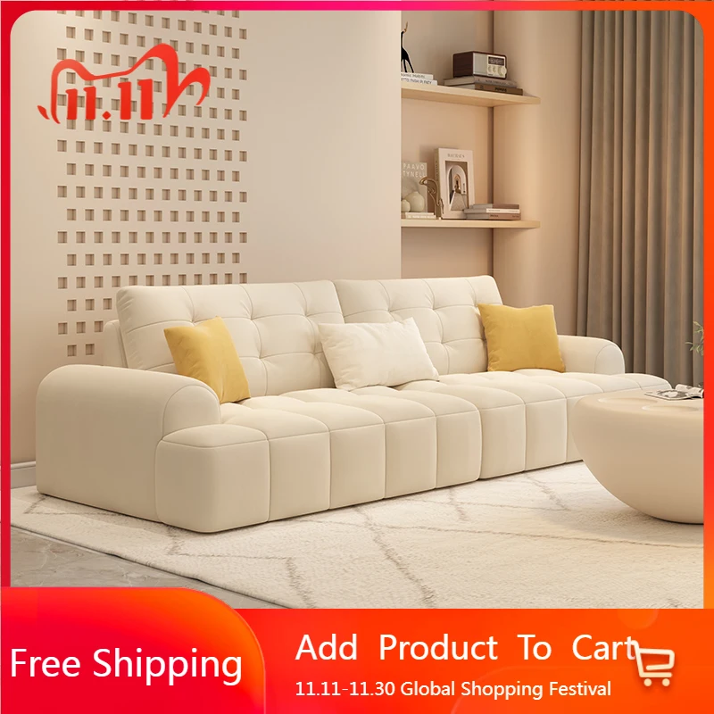 Sofa Ruang Tamu Nordic Armchair Mewah Desainer Modern Minimalis Sofa Ruang Tamu Putih Rumah Mungil Divano Perabot Rumah