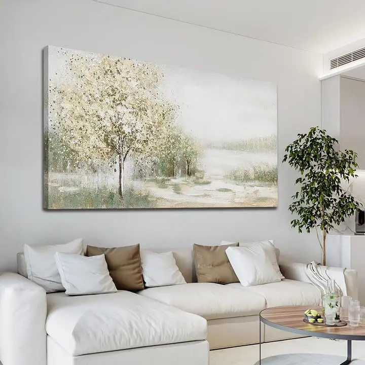 

Spring Nature Landscape Canvas Wall Art, 20x40 Inch, Perfect for Living Room Bedroom Office Decor