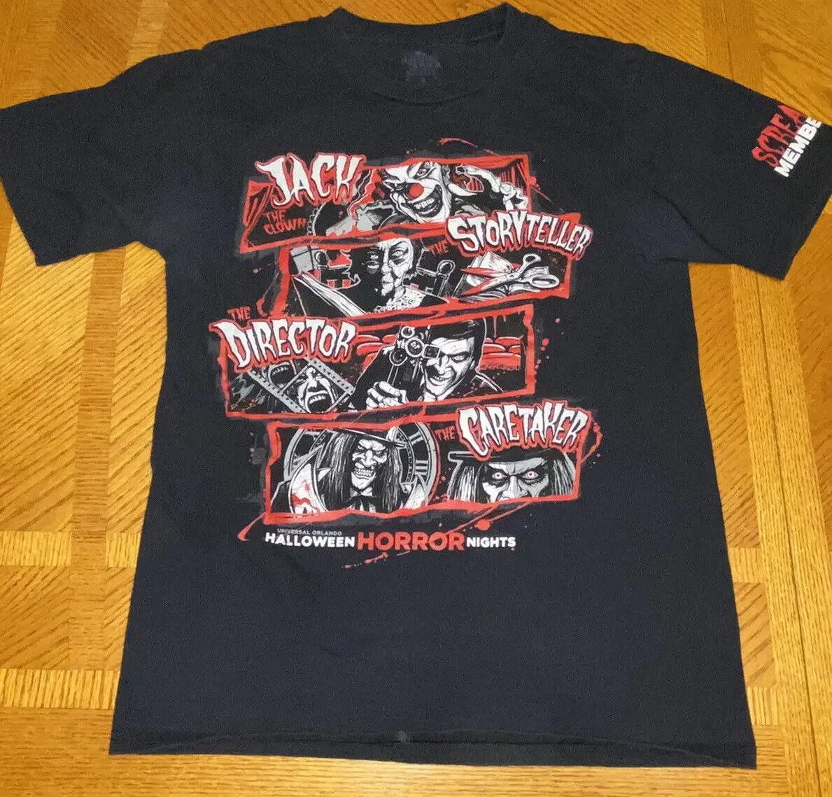 

Universal Studios Orlando Halloween Horror Nights SCREAM MEMBER T-shirt Adult S