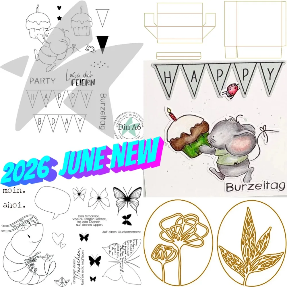 Schmetterlingszeit 2026 Neue Metall-Stanzformen für DIY Scrapbooking Bastelarbeiten Fotoalbum-Vorlage Handgemachte Dekoration