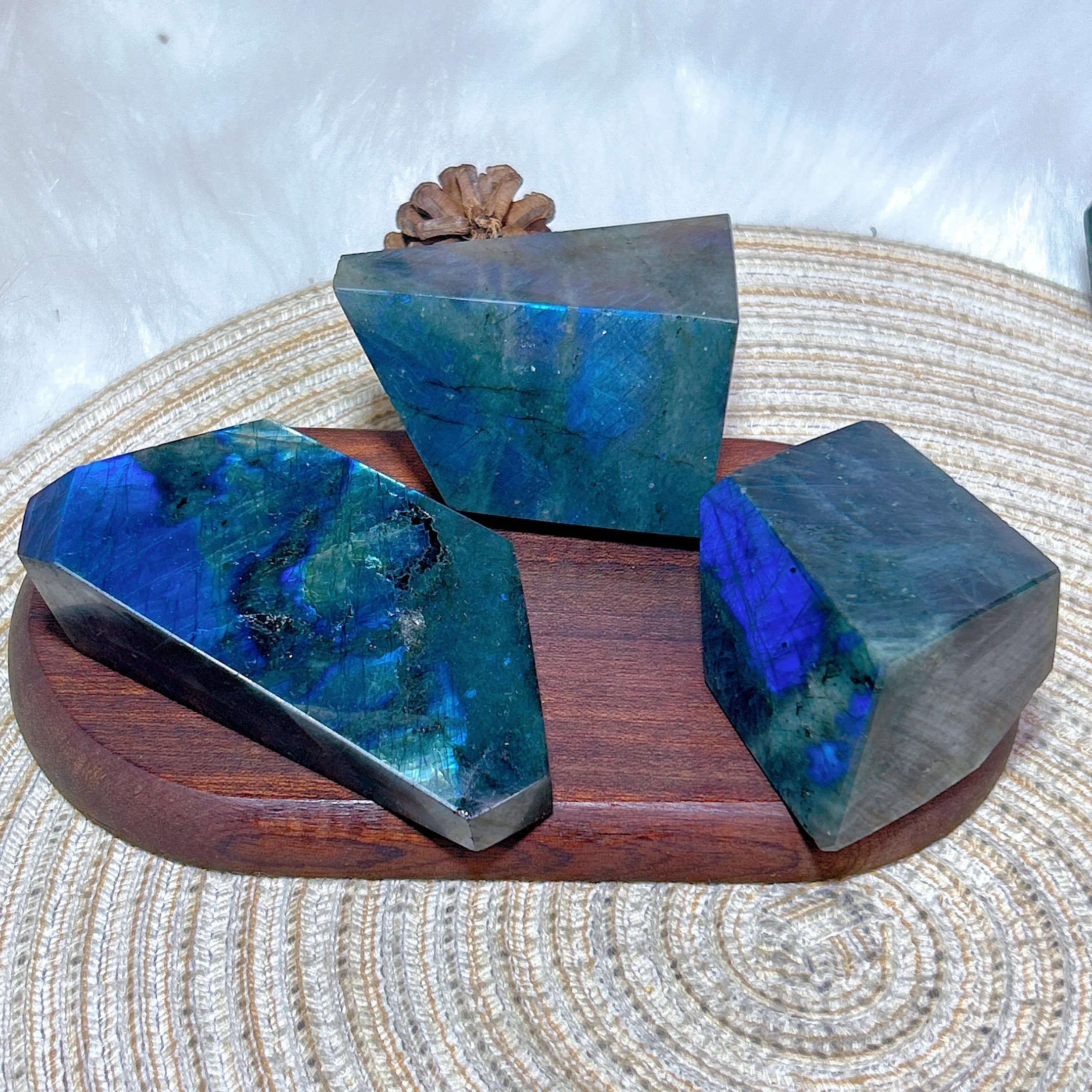 Healing Natural Crystals Blue Labradorite Free Form Gemstones Ore Mineral Home Decorations Room Decor