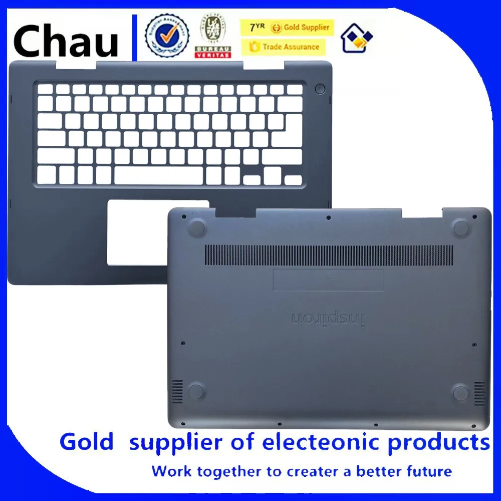 New For Chau Inspiron MF14 5481 5482 Laptop Upper Case Palmrest Cover /Bottom Base Cover 0XHYYJ 0NFD8K