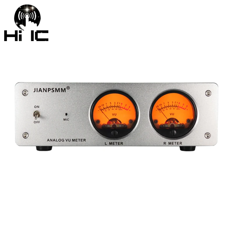 

Round Analog VU Meter Voice Controlled Wire Controlled level Indicator Adjustable With LED Aluminum Alloy Panel