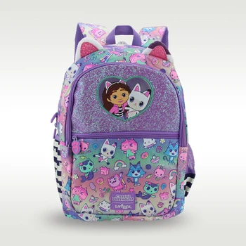 Mochila escolar para niños Smiggle de Australia, mochila de hombro Gabby deslumbrante para niñas, suministros para estudiantes de 16 pulgadas