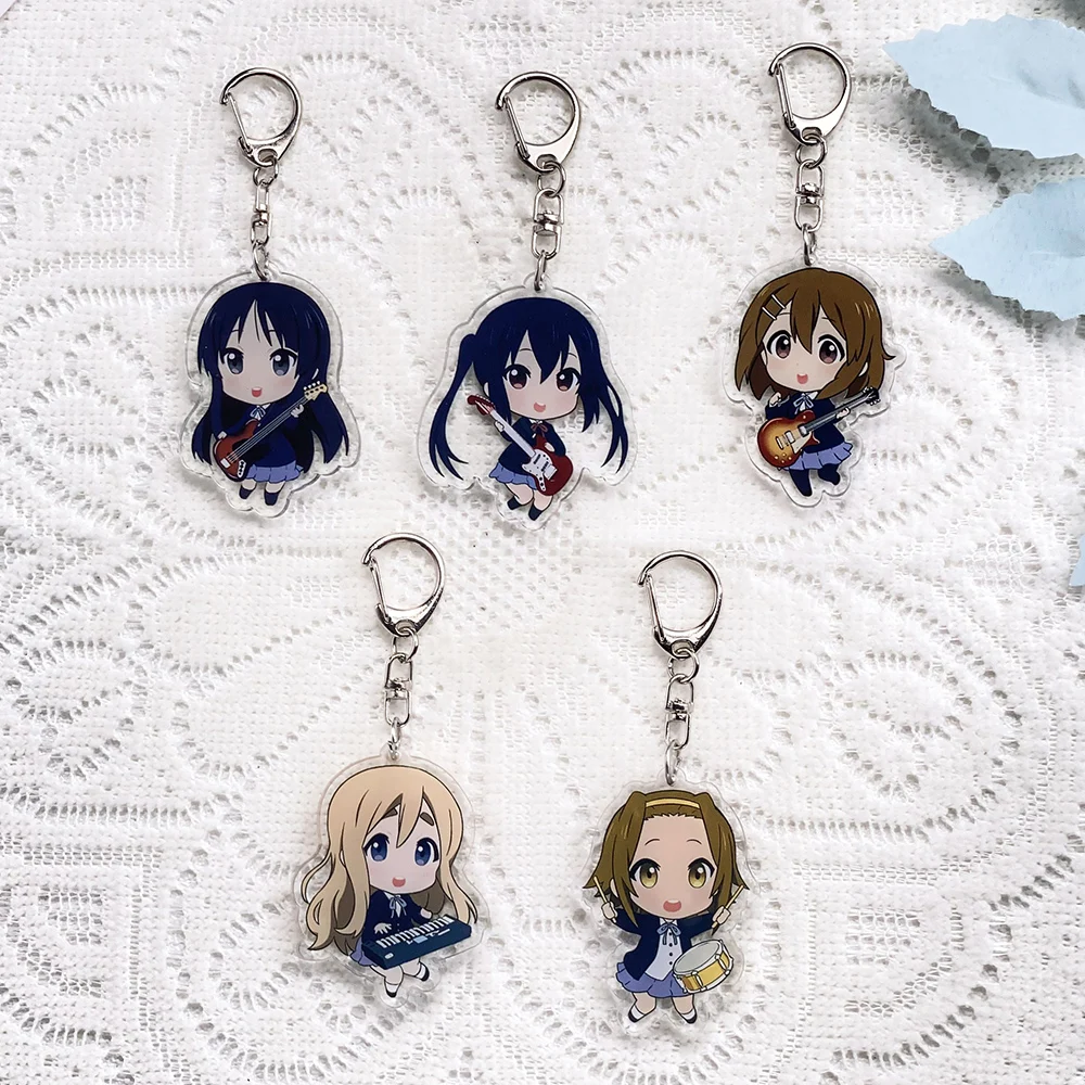 

1/5Pcs Anime Character K-ON! Car Keychain Acrylic Keyrings Bag Charms Cute Backpack Pendant Funny Prop Decoration Friends Gifts