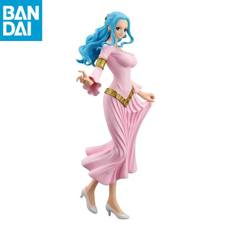 정품 반다이 나메코 ​​반프레스토 원피스 25Th 글리터 글래머 Nefeltari D vivi 23Cm Pvc 애니메이션 피규어 모델 컬렉션 장난감 선물