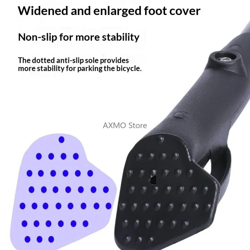 Bicycle Kickstand Parking Rack Adjustable Height Aluminum Alloy Thickened Anti-slip Stretchable Quick Release Bicycle Parts