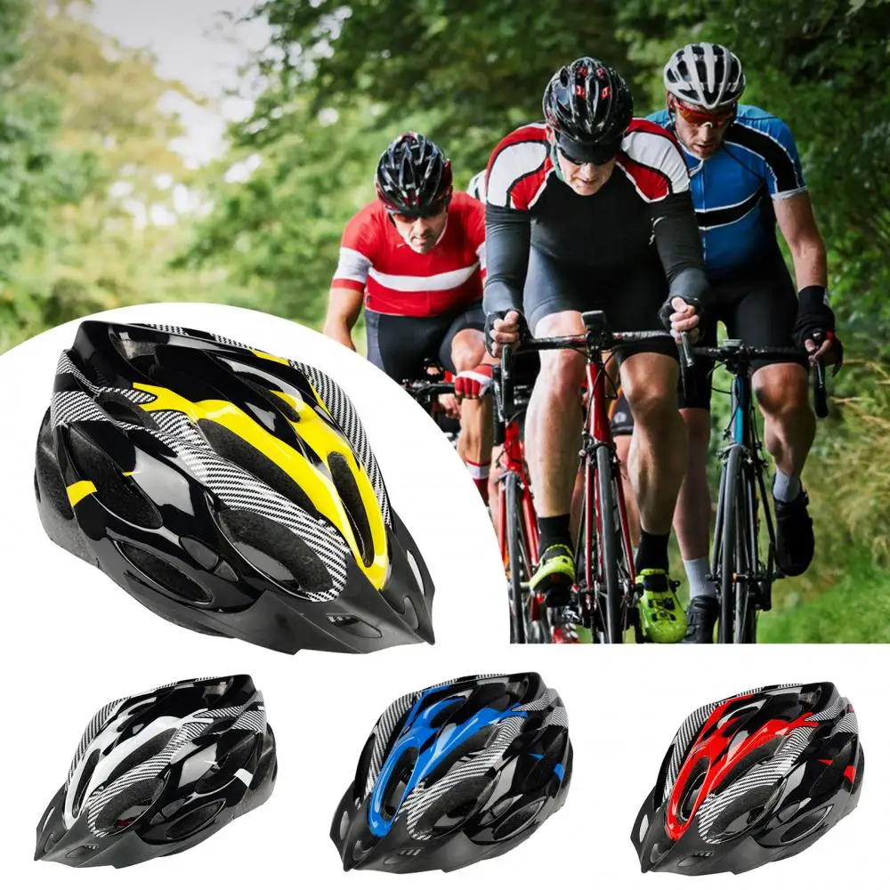 

Fashion Carbon Fiber Shockproof Adjustable Mountain Bike Bicycle Cycling Helmet