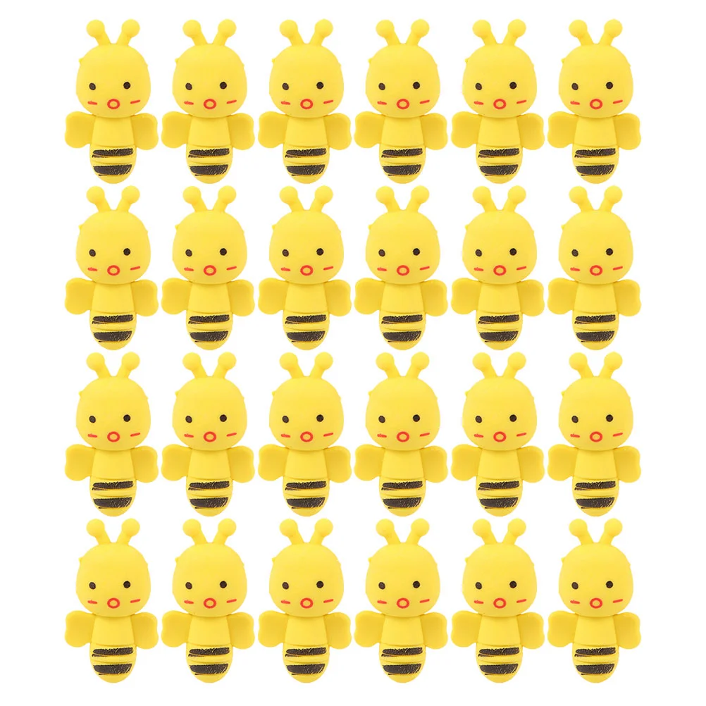 30 Pcs Animal Assembling Eraser Bee Erasers Modeling School Accessories Student