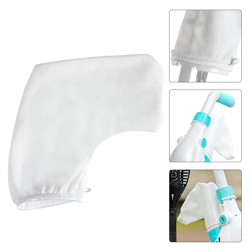 

2pcs Nylon Filters Reusable 180 Fine Pore Filter Bags For AIPER Pilot H1 Handheld Rechargeable Pool Vacuum Pool Cleaning