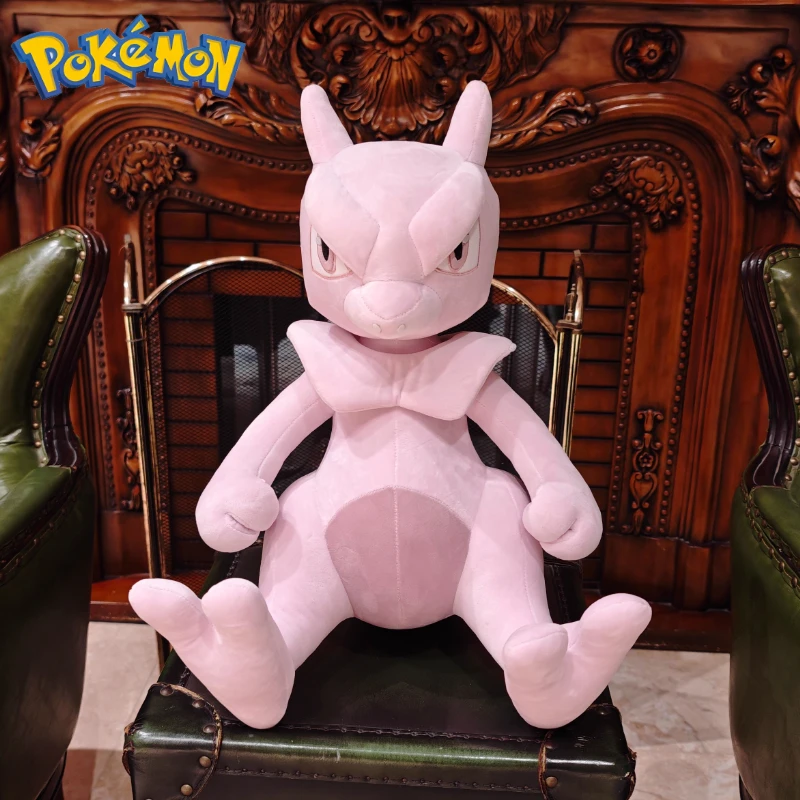 

45CM Pokemon Mewtwo Cartoon Anime Peluche Kawaii Stuffed Animal Ornament Comfortable Soft Doll Children Cushion Plush Toy Gift