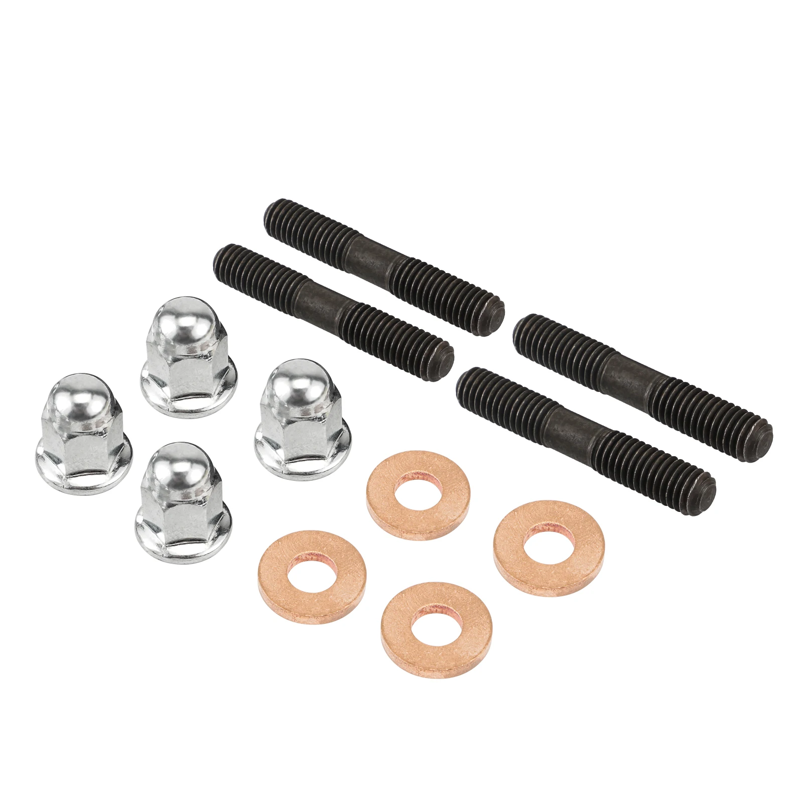 CNC for Yamaha YZ 85 YZ85 2002-2018 2017 2016 2015 Carbon Steel Cylinder Stud Kit Motocross Zinc-coated Steel Nut Copper Washer