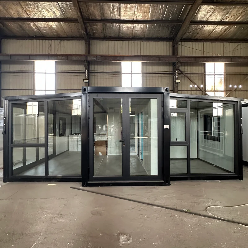 Wholesale Price Luxury House Container Australia Steel Tiny Home Anti Corrosion Expandable House Container Homes with Platform