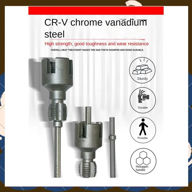 

DN15 DN20 Pipe Threading Tool 4/6 Points Pvc Pipe Threader Kit Pipe Threading Tool-[A53I]