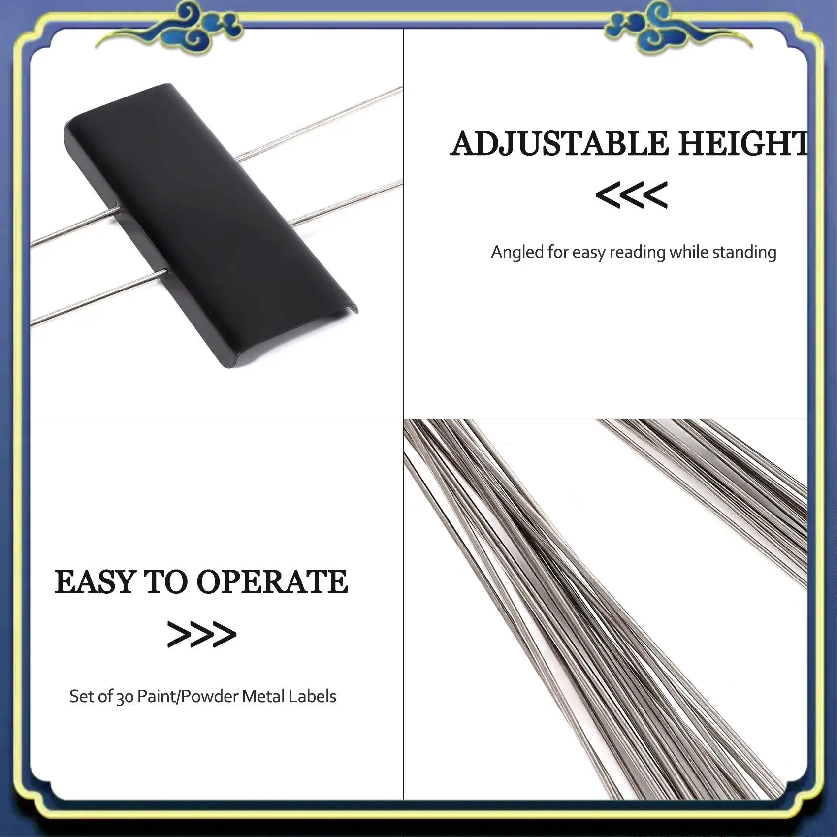 30 Pcs Metal Plant Labels Weatherproof Garden Markers Reusable Nursery Tags For Vegetables Herb Flower Greenhouse Black Eco-Frie