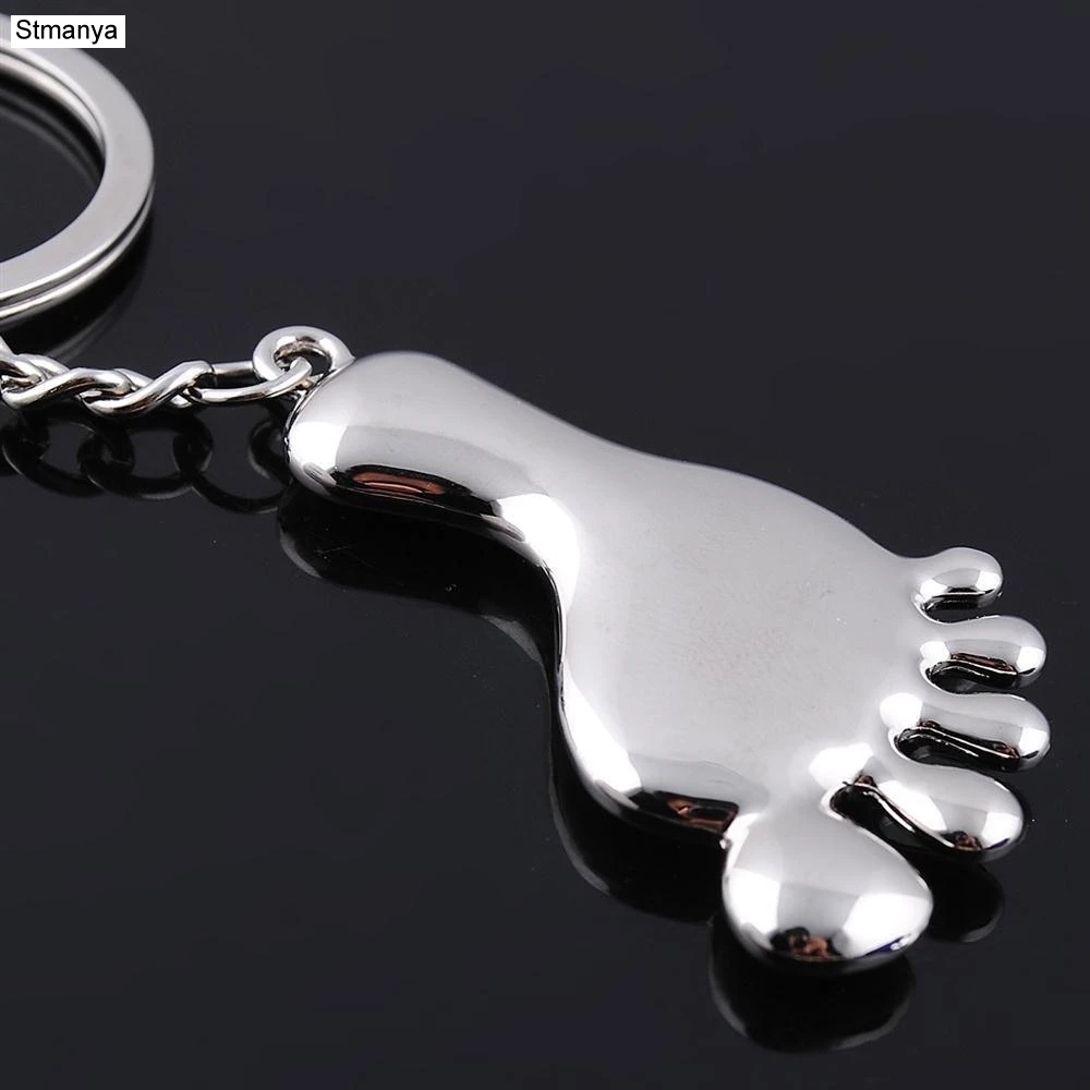 Hot Personality Feet keychain men women fashion Key chain Bag Fashion Accessories car key ring party gift Jewelry K2018