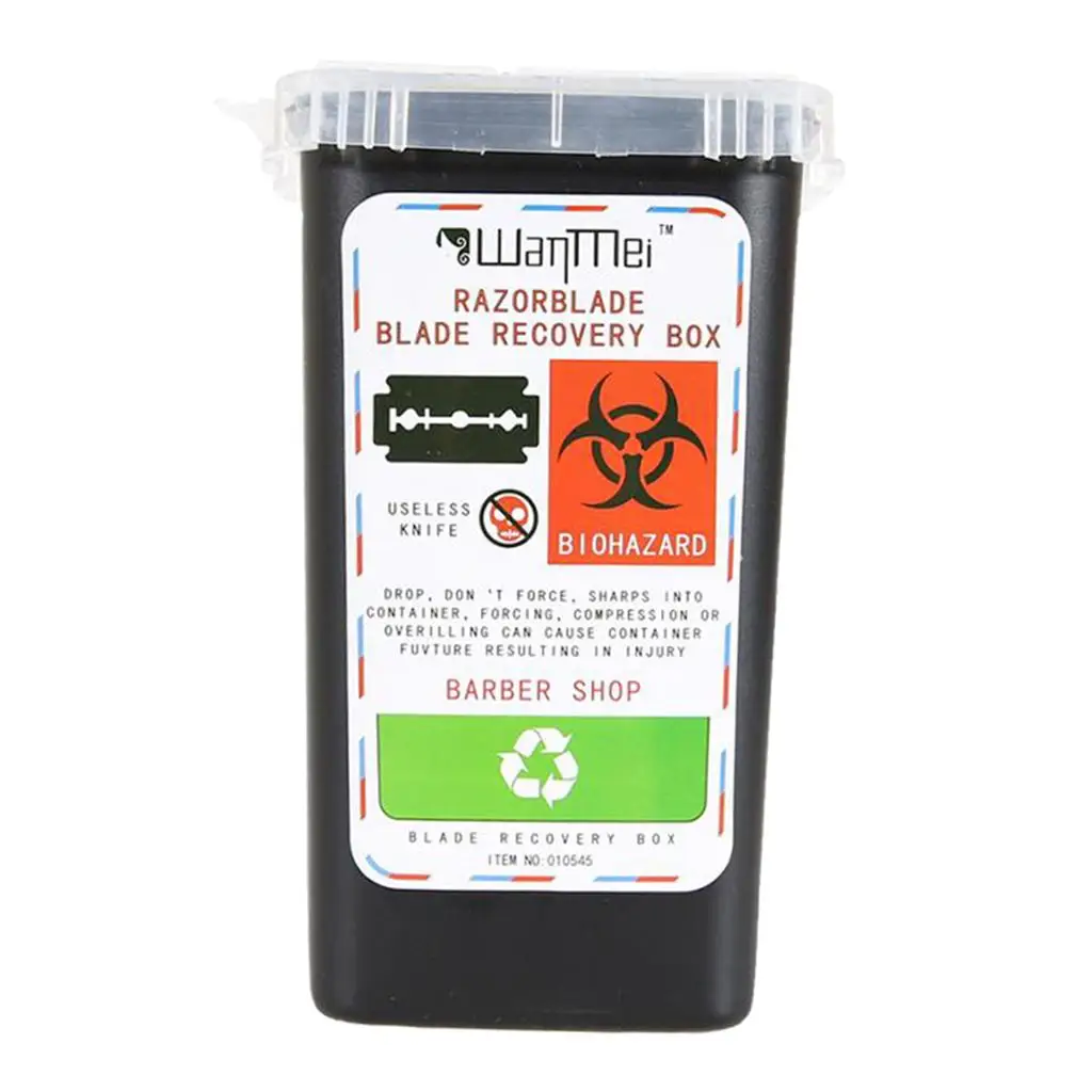 Contenedor de eliminación de agujas Biohazard, contenedor pequeño de plástico, 2-4 paquetes