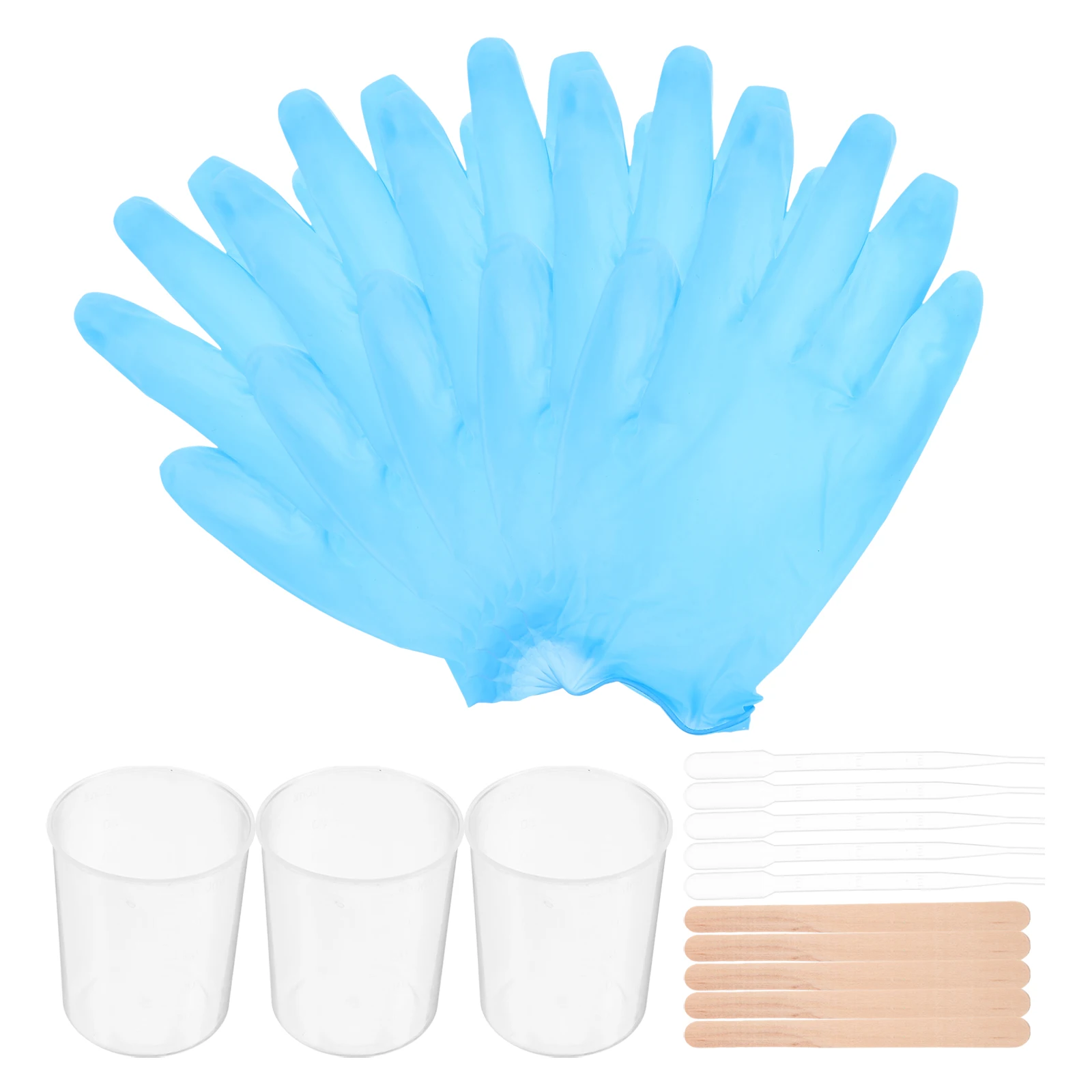

73 Pcs Crystal Glue Drop Tool Kit Top Measuring Cups Epoxy DIY Material Stirring Rod