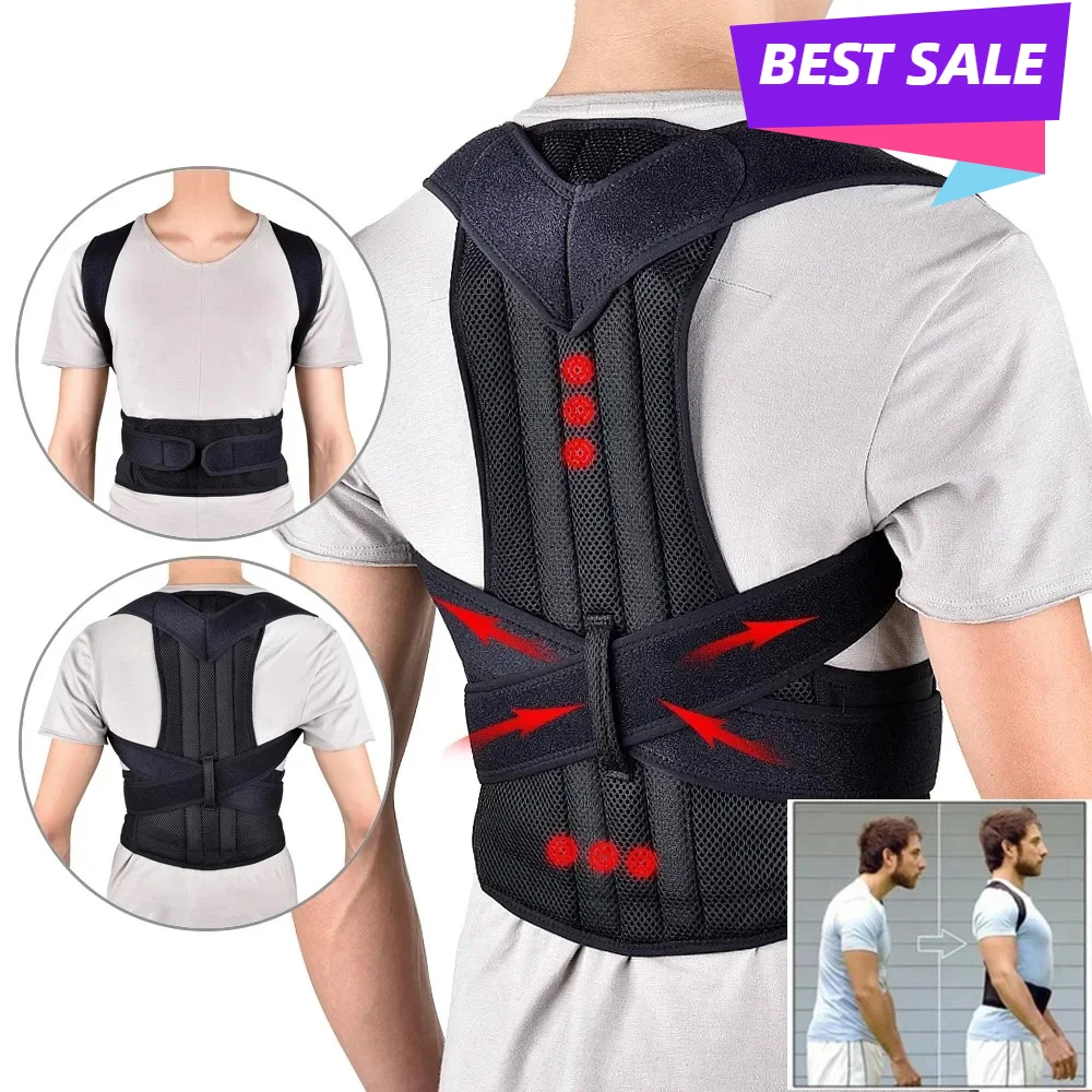 

Back Posture Corrector brace Shoulder Support Belt Upper and Lower Back Pain Relief Improve Spine Clavicle Brace Posture Vest