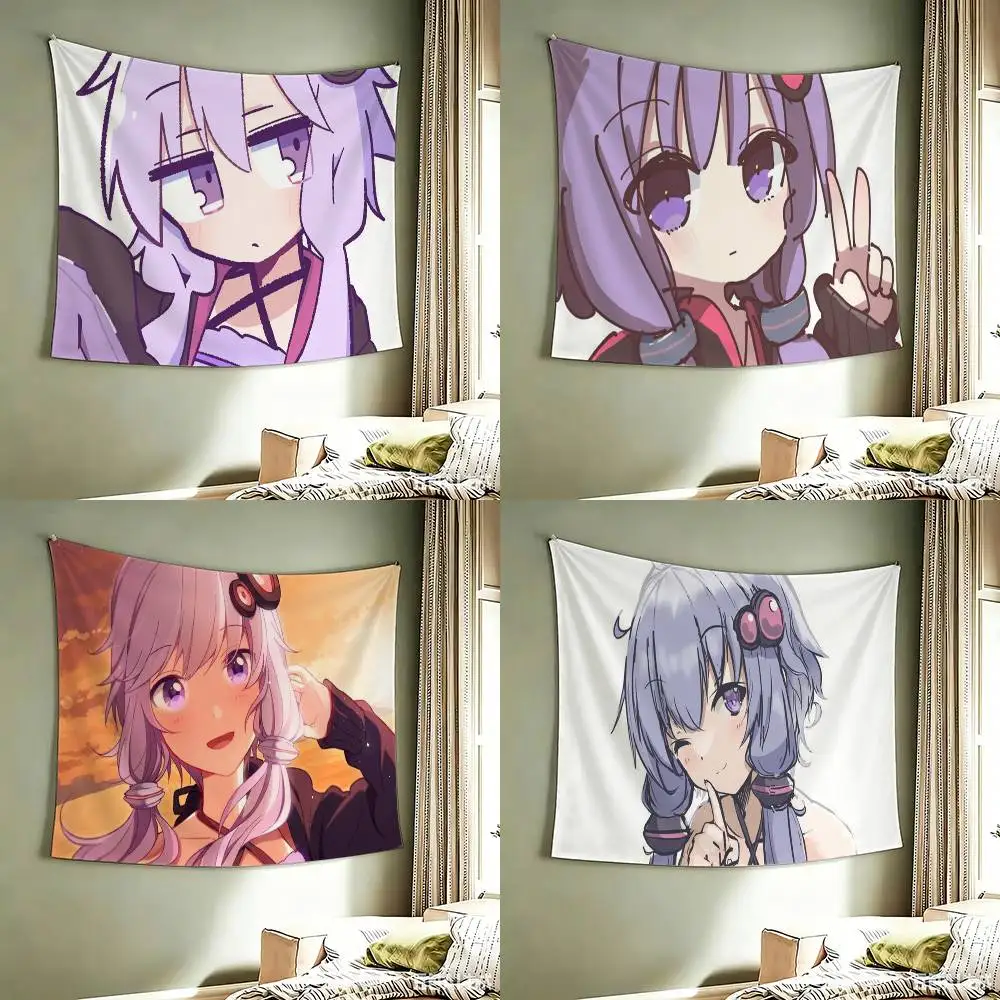 

Yuzuki Yukari Cute Anime Girl flag Best Price Decoration Outdoor Picnic Party Art Hanging Party