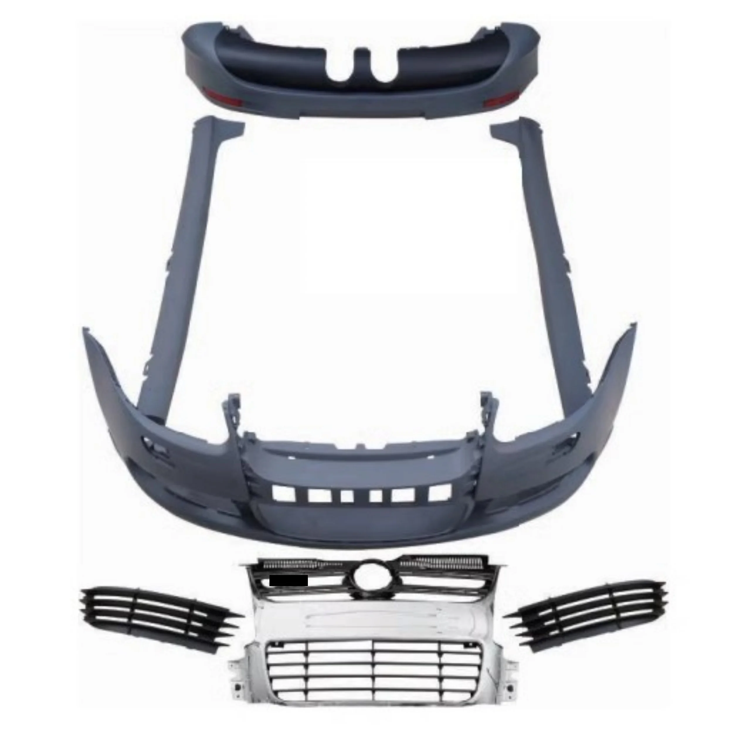 

Новый комплект кузова для Volkswagen vw GOLF 5, обновленный R32, стиль, передний бампер, задний бампер, боковая юбка, гриль, рамка противотуманной фары, автомобильные аксессуары