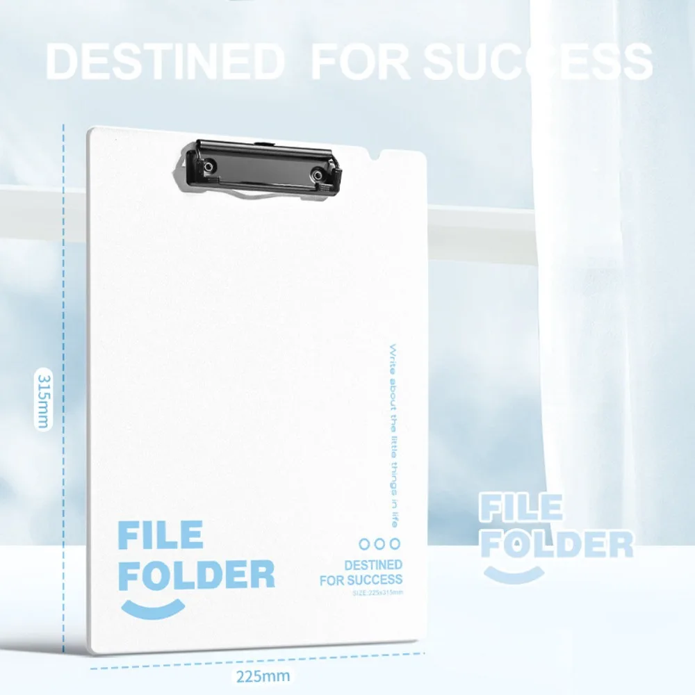 Einfacher A4-Aktenordner aus Kunststoff, verdickt, zum Aufhängen, Schreib- und Klemmbrett, Schreibblock für Studenten