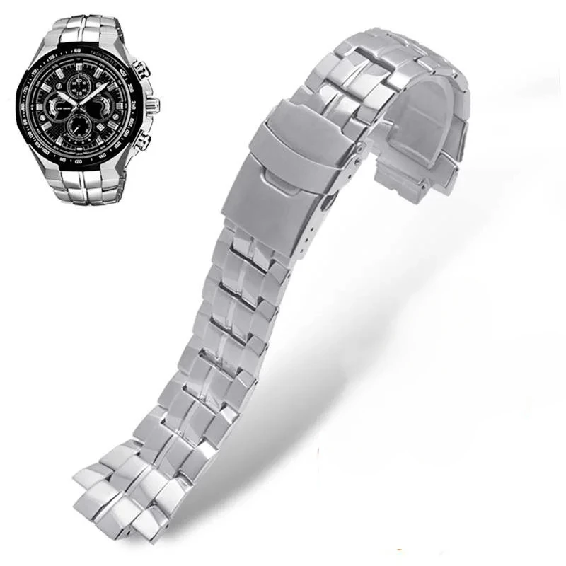 Substitute Watch Band for  EF-554 565 500 545 130 Steel Belt Male  Chain band Accessories