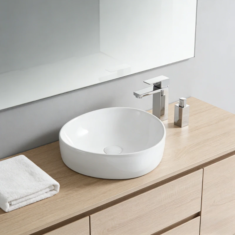 

Современная керамическая раковина для ванной комнаты, подходит для тумбы под раковину, белая раковина для столешницы в ванной, умывальник для туалетной зоны
