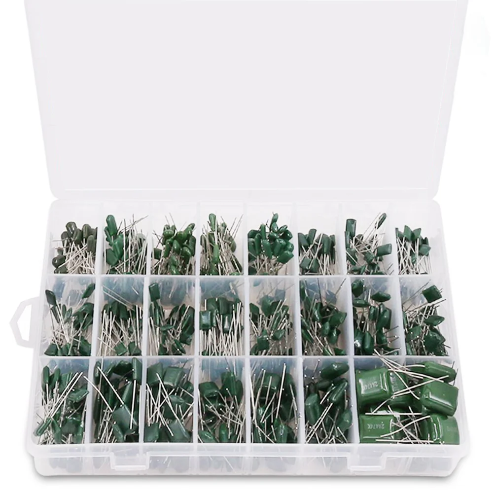 660Pcs 24 Value Polyester Film Capacitor Assortment Kit 022NF to 470NF / 100V capacitor kit capacitor assorment