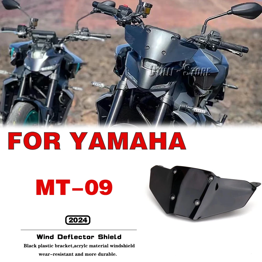 

For YAMAHA MT-09 2024 New Motorcycle accessories Motorcycle Wind Deflector Shield Screen Bracket Windshield Windscreen