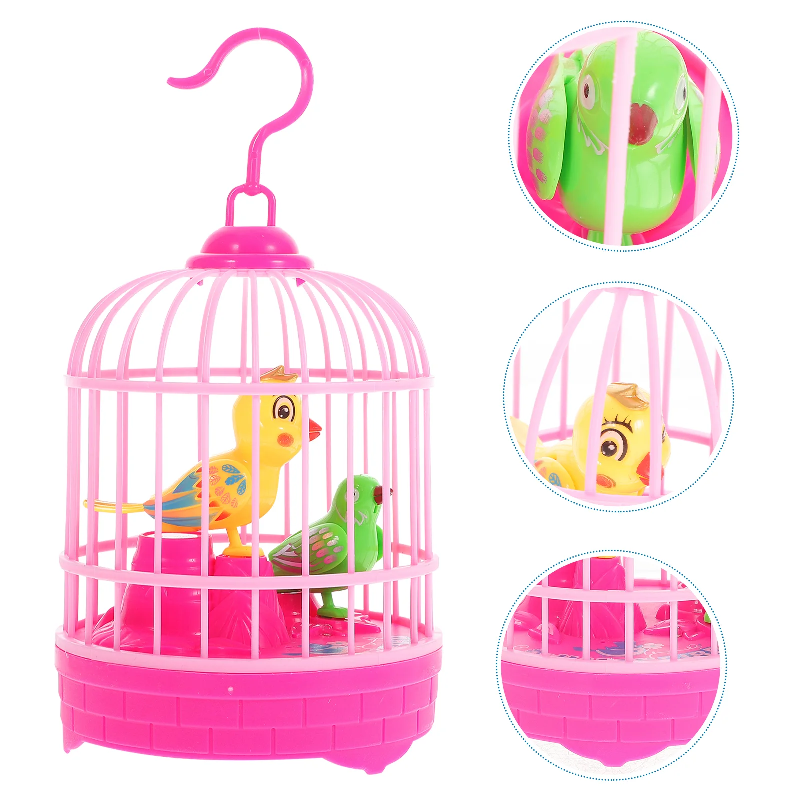 Swing for Kids Bird Cages Simulation Parrot Induction Musical Voice Sensor Toy Child