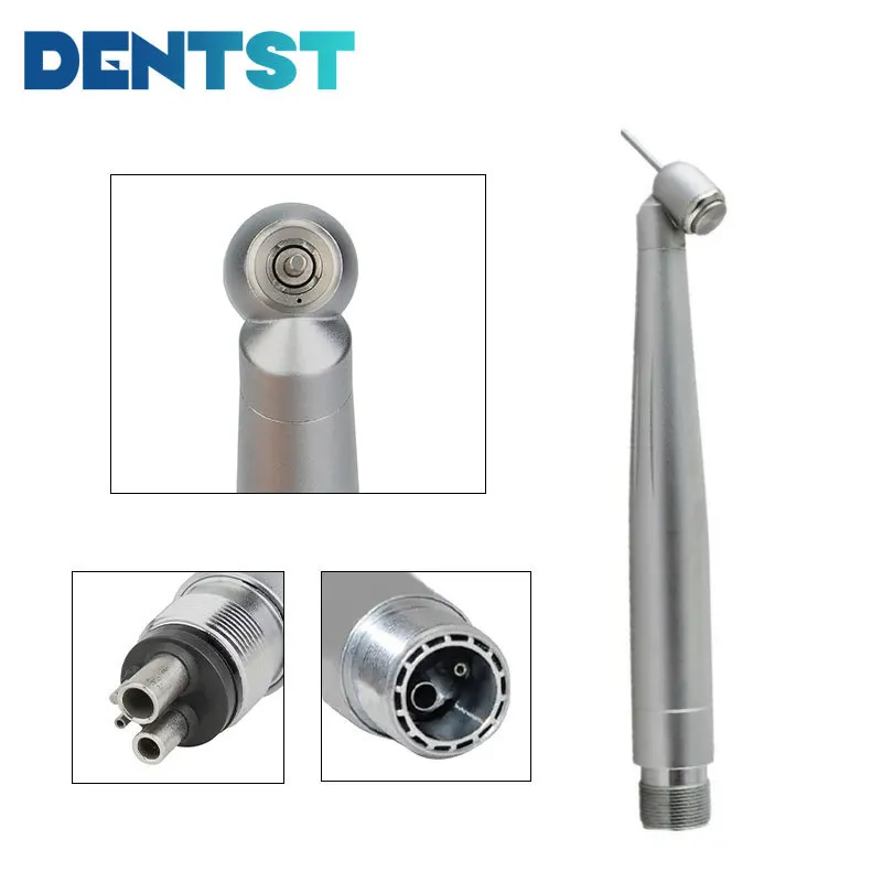 

Dental 45 Degree Surgical High Speed Handpiece Single Water Spray Push Button Turbine 2/4Hole High Quality Handpieces Teeth Tool