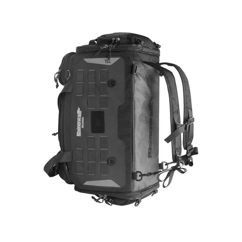 Rhinowalk Motorcycle professional riding motorcycle tail bag 50-70L, long distance motorcycle travel bag with waterproof cover
