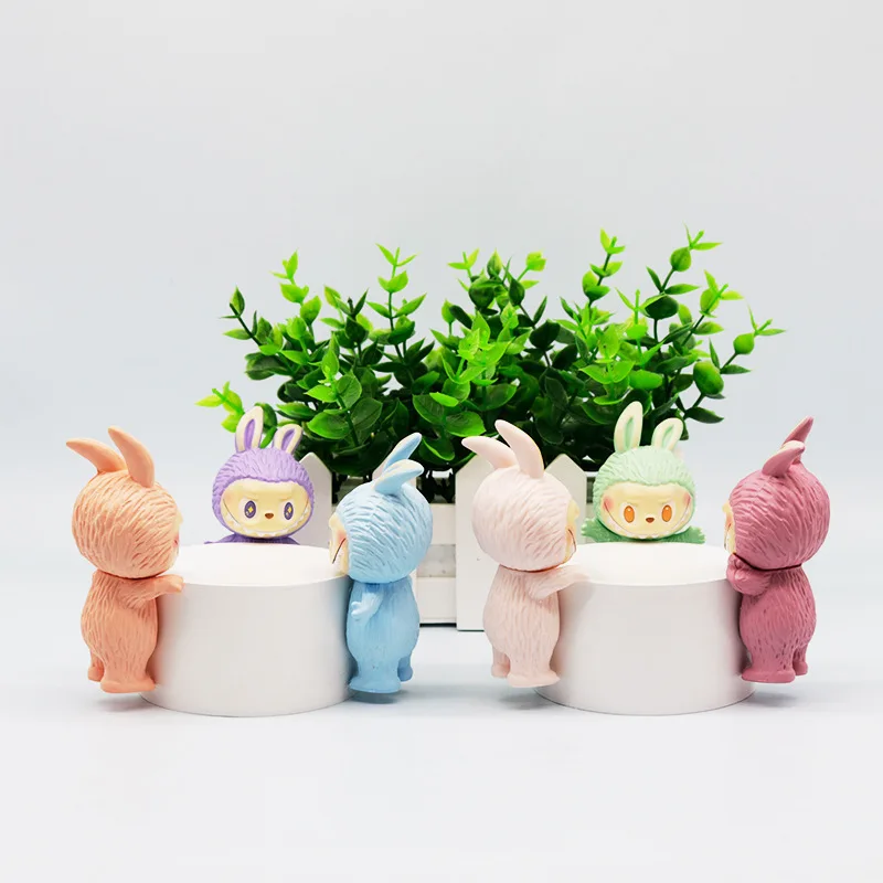 Labubu Hippers Blind Box Mini Figure Action Figurine Collection PVC Model Toy Doll Wholesale Children Ornament Birthday Gift
