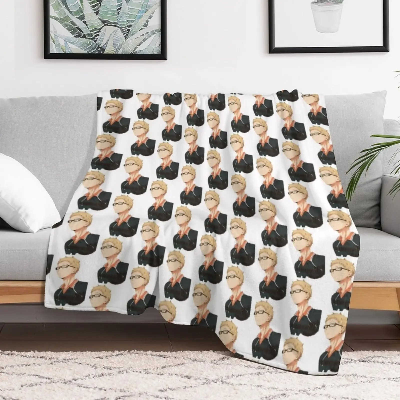 New tsuki profile Throw Blanket Foldable Soft Warm Blanket for Outdoor Use