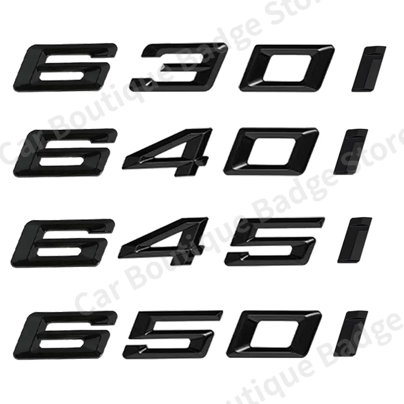 

3D ABS Car Trunk Letters Logo Badge Emblem Styling Decals Sticker For BMW 6 Series 630i 640i 645i 650i E63 E64 F06 F12 F13 G32