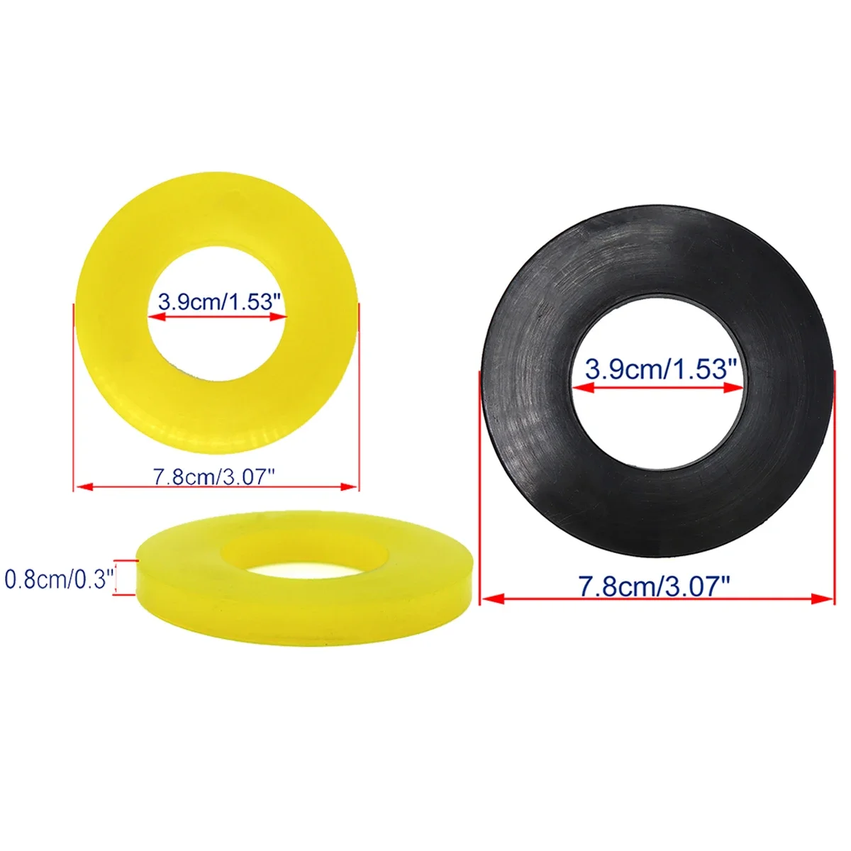 For VW Golf Mk2 3 4 Car Front Bushing Bearing Washer Shock Absorbing Tower Rubber Buffer Ring Durable Reduce Noise Spare Parts