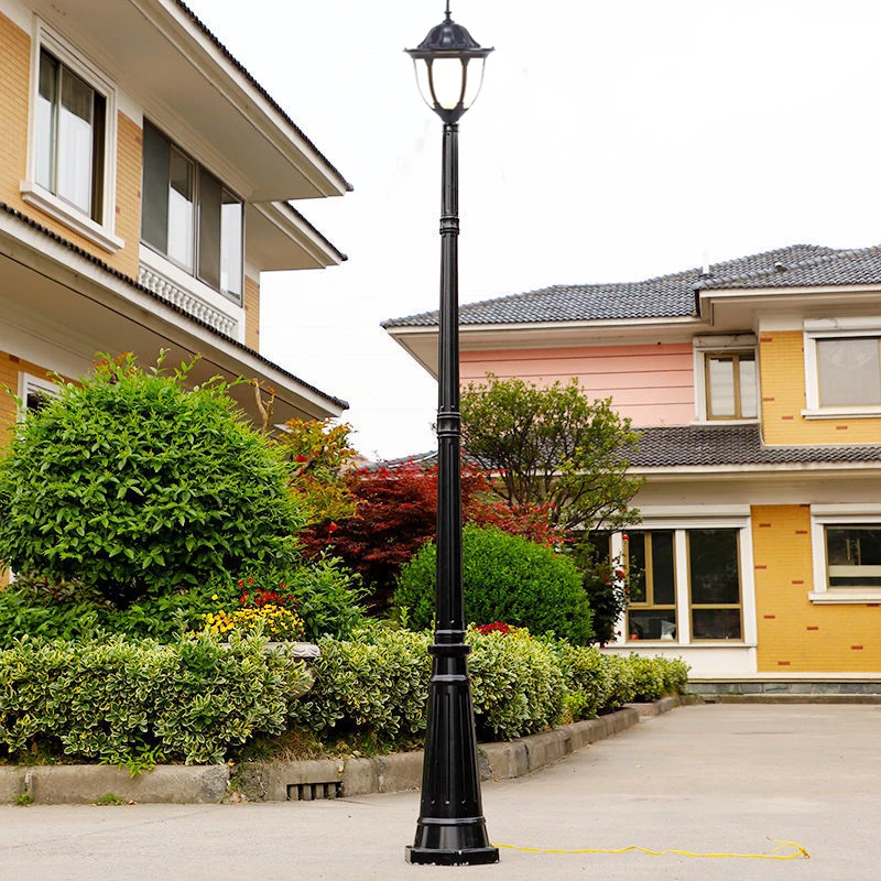 European Style Garden Lamp Villa Garden Rust Proof Lamp Pole Outdoor Waterproof Street Lamp ≈260CM