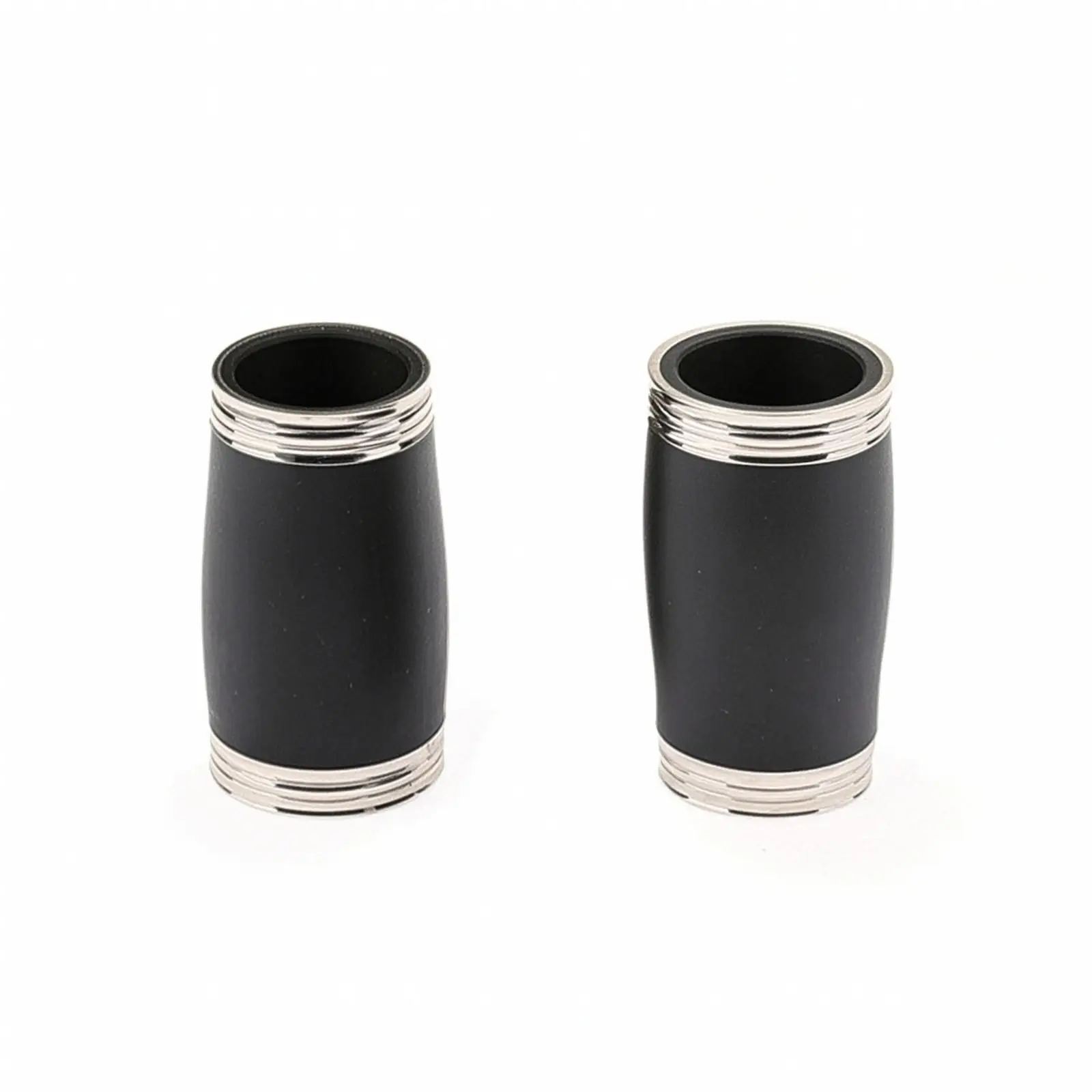 Metal Bb Clarinet Mouthpiece Replacement Barrel with Silver Threaded Ends for Clarinet Tuning and Repair Accessories