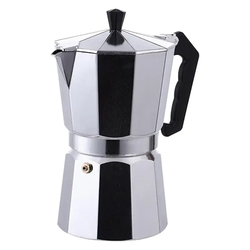 

Moka Pot Aluminum Coffee Kettle Household Italian Octagonal Moka Coffee Tea Pot Office Home Travel Outdoor Camping Tableware