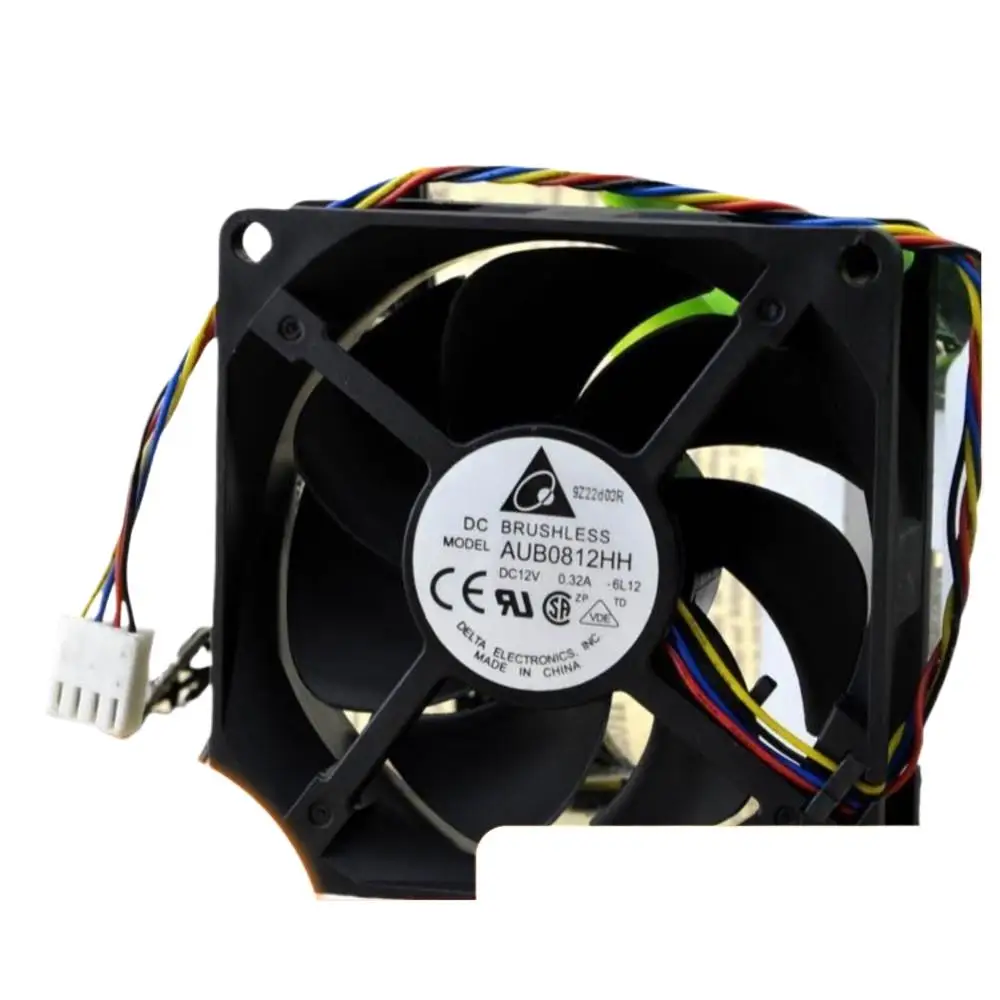 

AUB0812HH 80mm PWM Fan for Delta 8cm 8025 DC12V High Air Volume Cooling