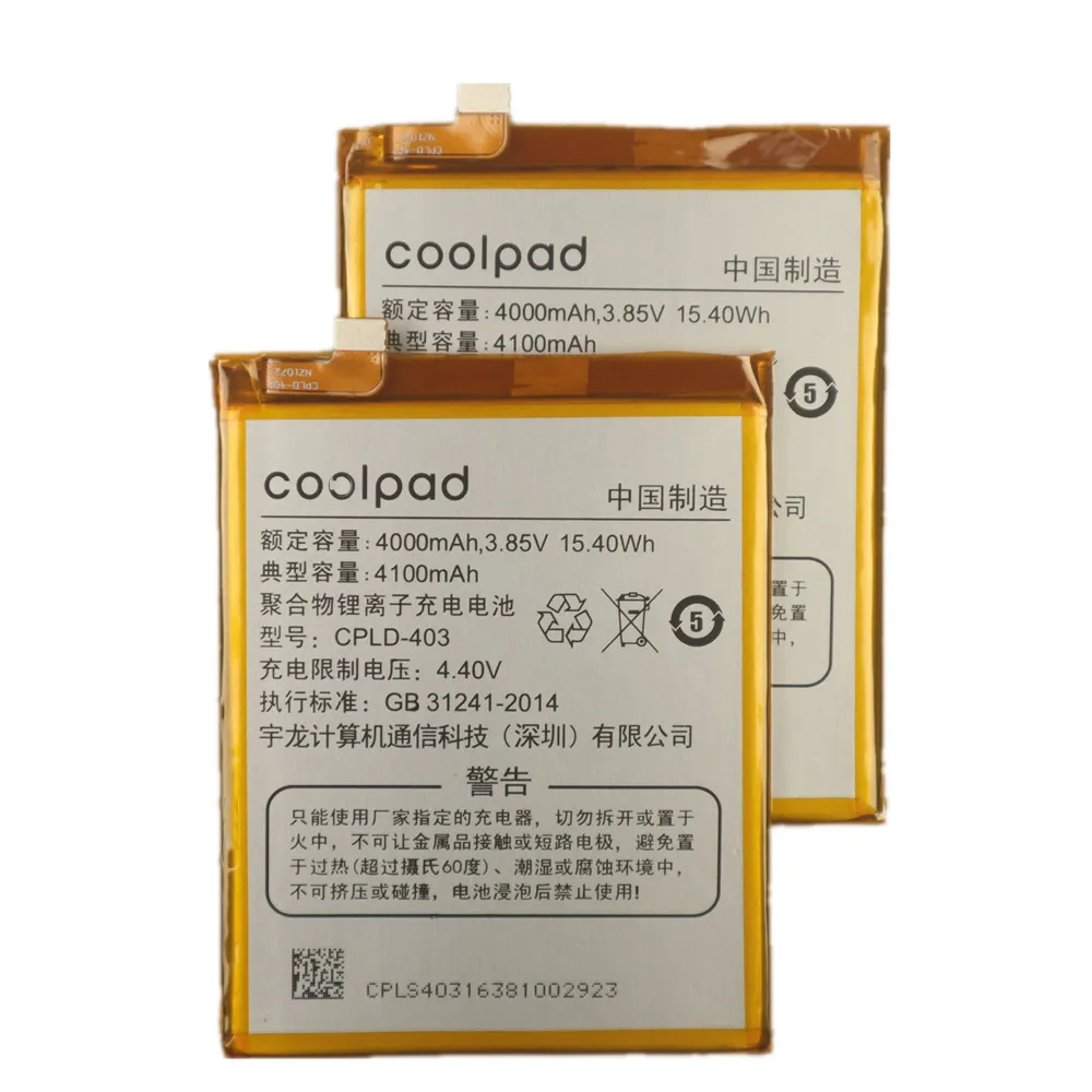 Batería de CPLD-403 100% Original para Letv LeEco Coolpad Cool1 Cool 1 Dual C106 C106-7, batería de teléfono de 4100mAh, C106-9