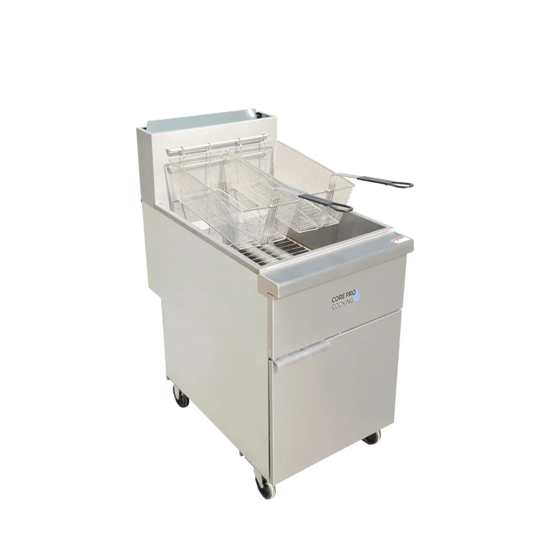 

Коммерческая фритюрница с одним резервуаром, жареная курица, картофель фри