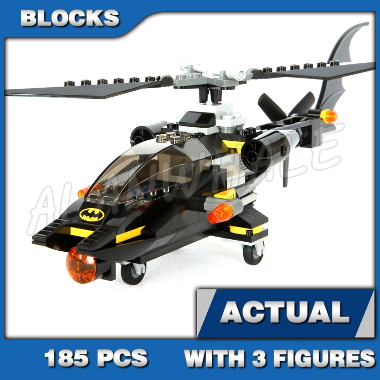 

185pcs Super Fighter Batcopter Dynamite Attack Glider Working Winch and Hook 10226 Building Block Set Compatible With Model