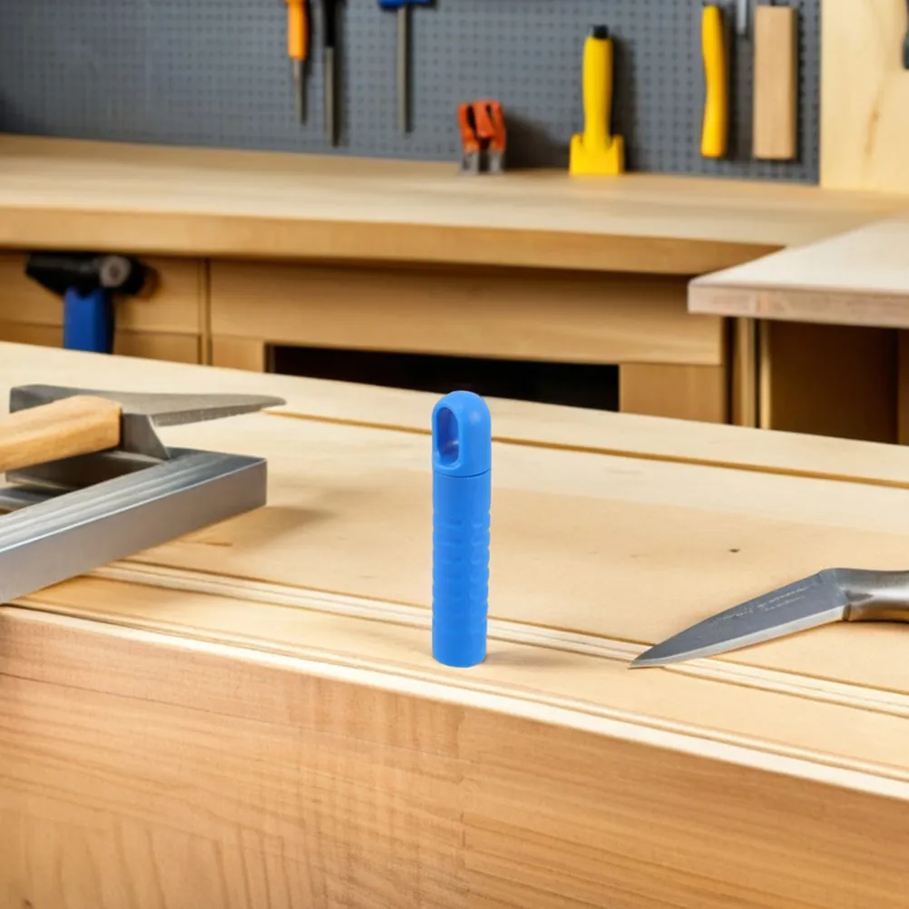 

6pcs Mop Accessories: 25Mm Blue Non-Slip Mop Handle End Cap With Hanging Hole For Bathroom Kitchen Cleaning Replacement Grip