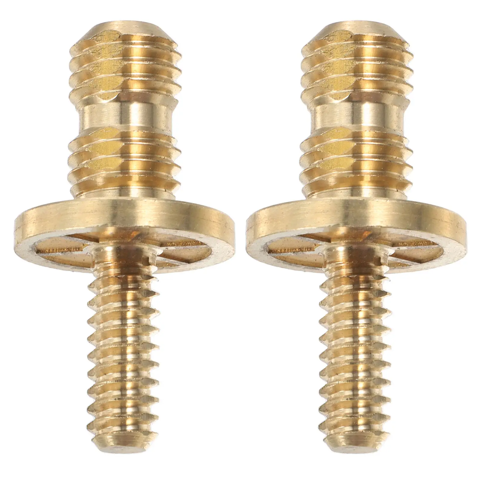 2 Pcs Pool Cue Billiard Stick Connection Screws Part Joint Pin Parts Extension Golden Hardware